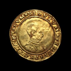 Edward VI half sovereign obverse