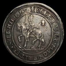 Charles I half pound obverse