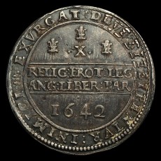 Charles I half pound reverse