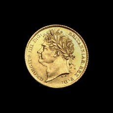George IV half sovereign obverse