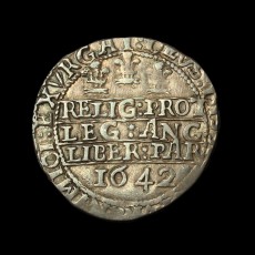 Charles I sixpence reverse