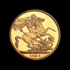 1823 two pounds reverse