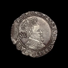 James I sixpence obverse