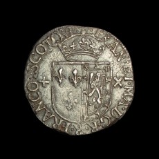 Francis and Mary testoon obverse