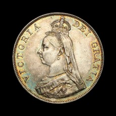 1890 double florin obverse