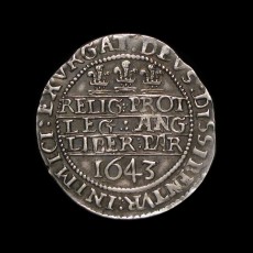 Charles I sixpence reverse