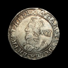 Charles I shilling obverse