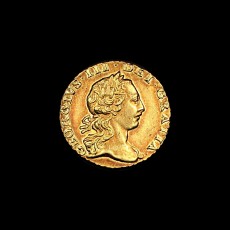 George III quarter guinea obverse