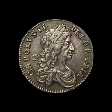Charles II shilling obverse