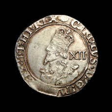 Charles I shilling obverse