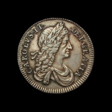 1663 shilling obverse