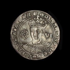 Edward VI sixpence obverse