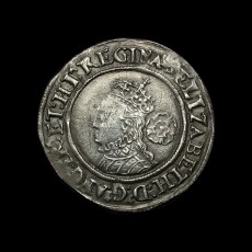 Elizabeth I sixpence obverse