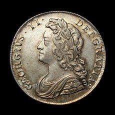 George II halfcrown obverse
