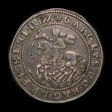 Charles I exeter halfcrown obverse