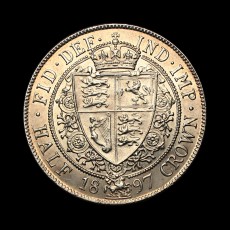 Victoria halfcrown reverse