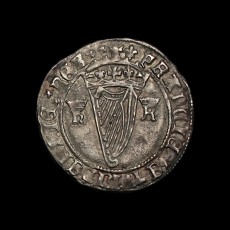 Henry VIII harp groat obverse