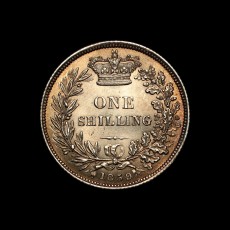 1859 shilling reverse
