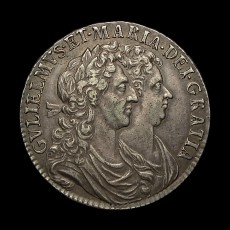 1689 halfcrown obverse