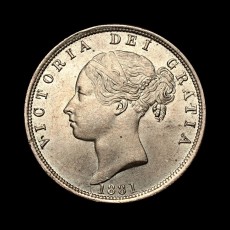 Victoria halfcrown obverse