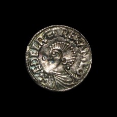 Aethelred II long cross penny obverse