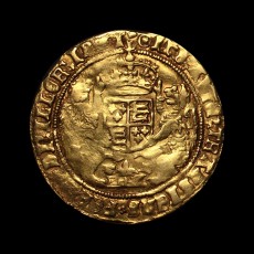 Henry VIII half sovereign reverse