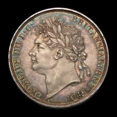 1822 crown obverse