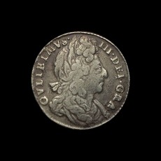 1696 sixpence obverse