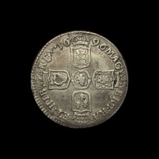 1696 sixpence reverse
