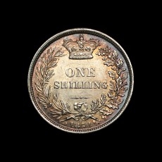 1871 shilling obverse