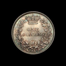 1867 shilling reverse