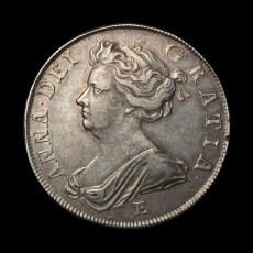 Anne halfcrown obverse