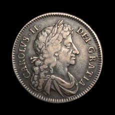 Charles II halfcrown obverse