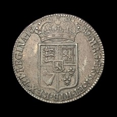 1689 halfcrown reverse