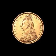 1890 half sovereign obverse