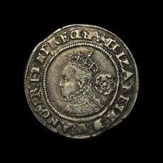 Elizabeth I sixpence obverse