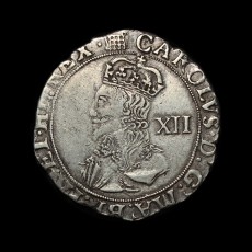 Charles I shilling obverse