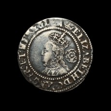 Elizabeth I sixpence obverse
