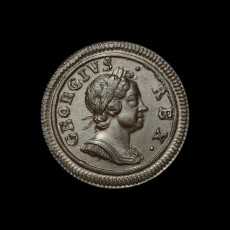 George I farthing obverse
