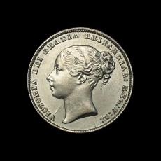 1863 shilling obverse