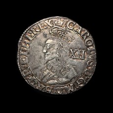 Charles I shilling obverse