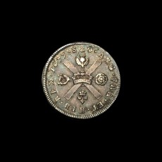 Charles II 1/16 dollar reverse