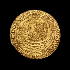 Edward III half noble obverse
