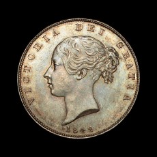 Victoria halfcrown obverse