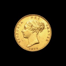 Victoria half sovereign obverse
