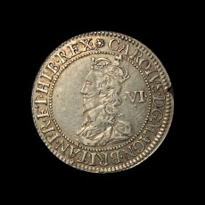 Charles I sixpence obverse