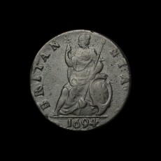 William and Mary farthing reverse