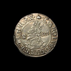 Charles I groat obverse