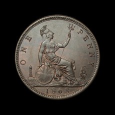 1868 penny reverse