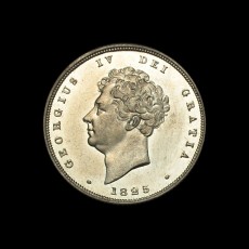 George IV proof shilling obverse